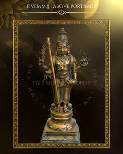 Thiruchendur Murugan Panchaloha Bronze Icon - 12"