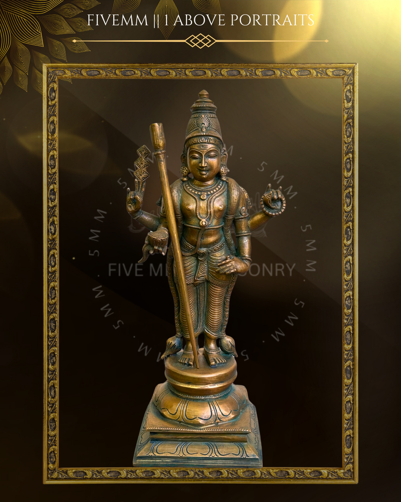 Thiruchendur Murugan Panchaloha Bronze Icon - 12"