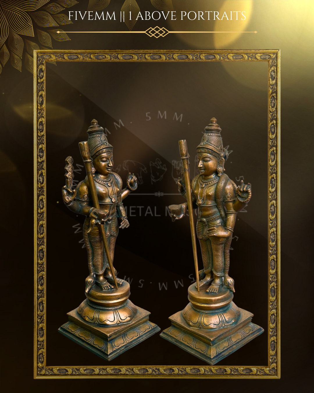 Thiruchendur Murugan Panchaloha Bronze Icon - 12"