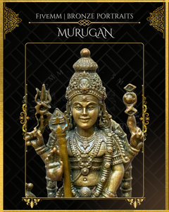 Murugan Panchaloha Bronze Icon - 4"