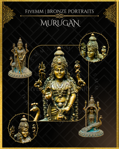 Murugan Panchaloha Bronze Icon - 4"
