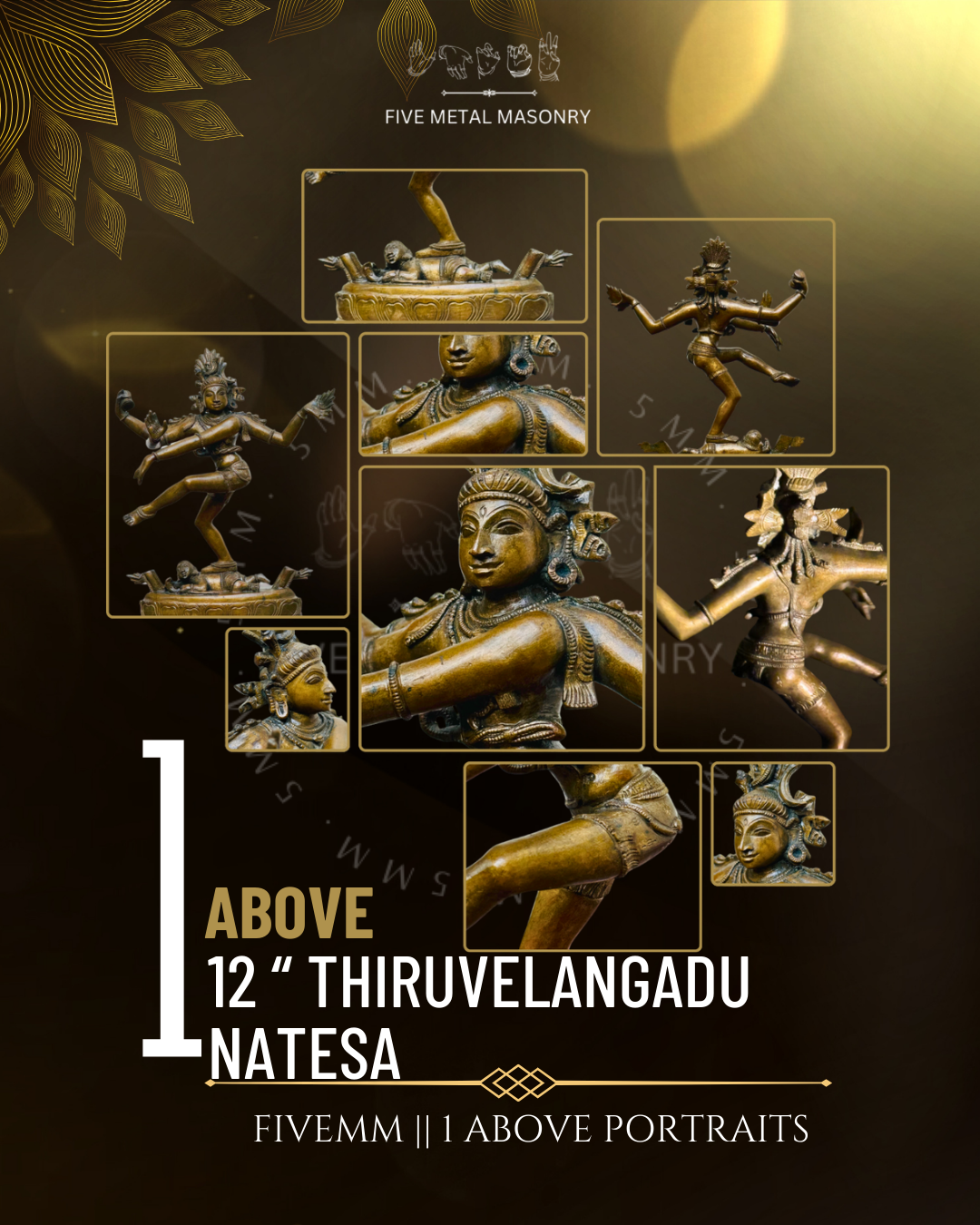 Thiruvalangadu Nataraja Panchaloha Bronze Icon - 12"