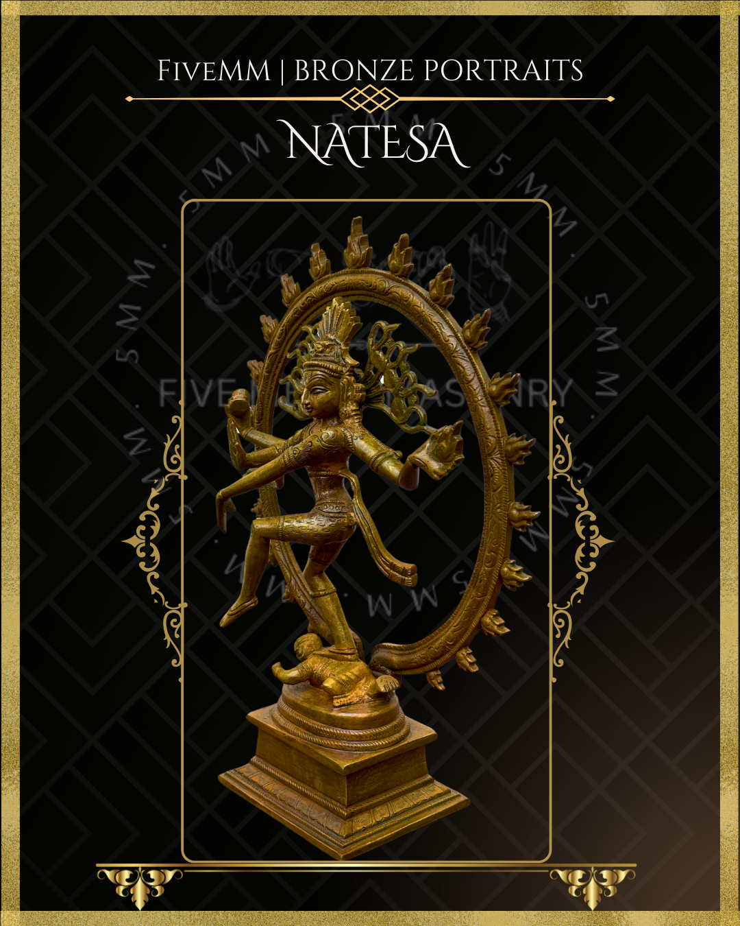Nataraja Panchaloha Bronze Icon - 12"