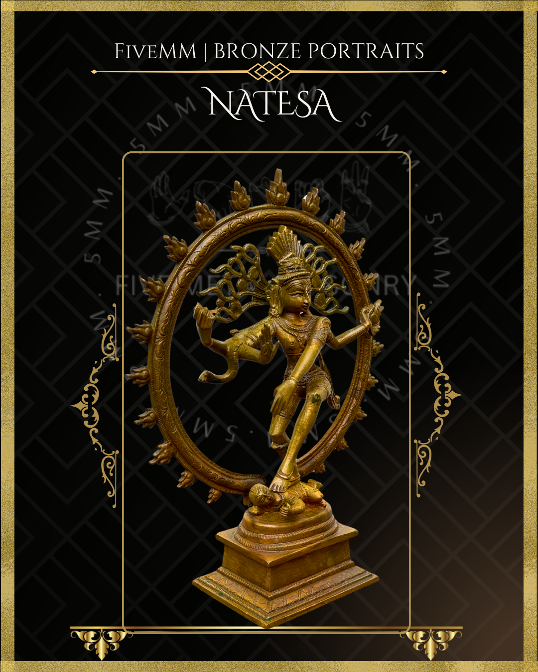Nataraja Panchaloha Bronze Icon - 12"