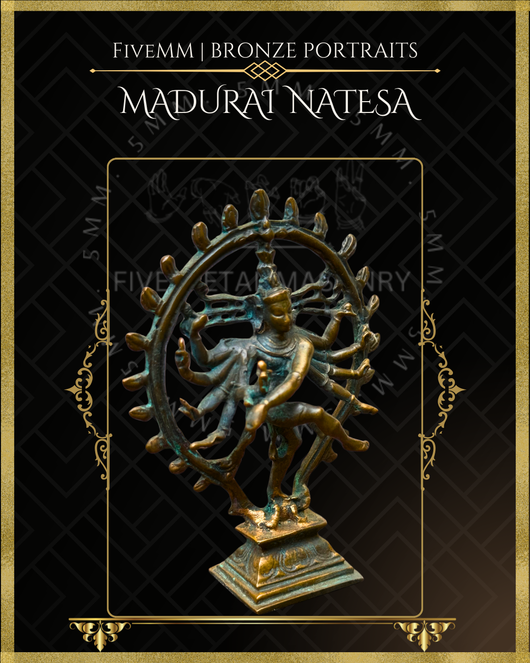 Madurai Nataraja Panchaloha Bronze Icon - 4"