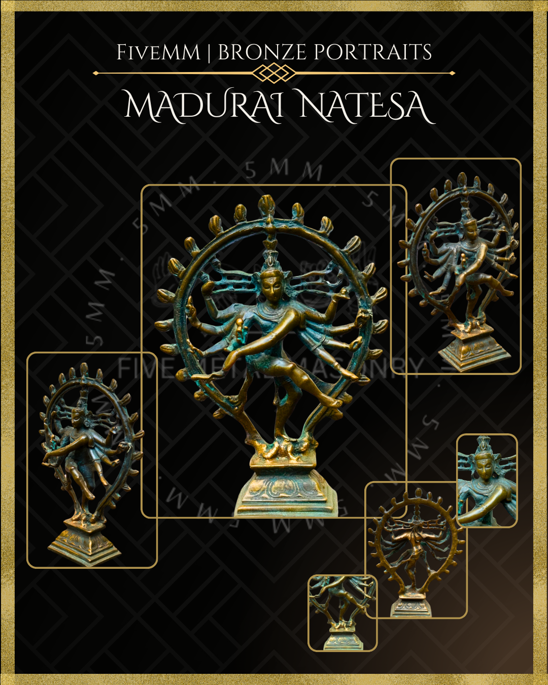 Madurai Nataraja Panchaloha Bronze Icon - 4"