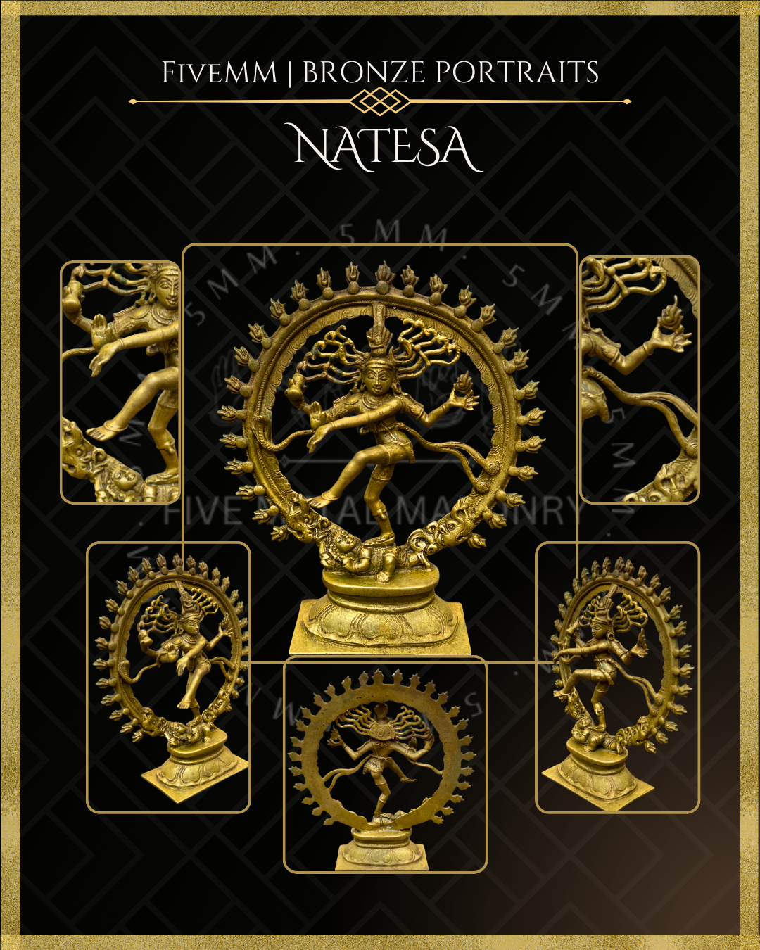Nataraja Panchaloha Bronze Icon - 6"