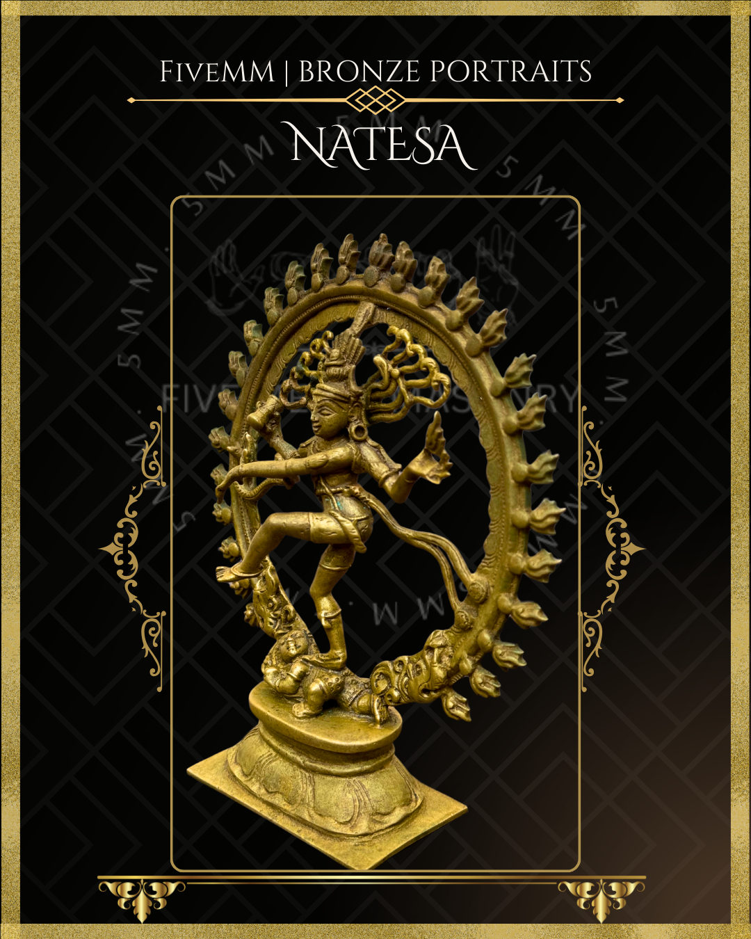 Nataraja Panchaloha Bronze Icon - 6"