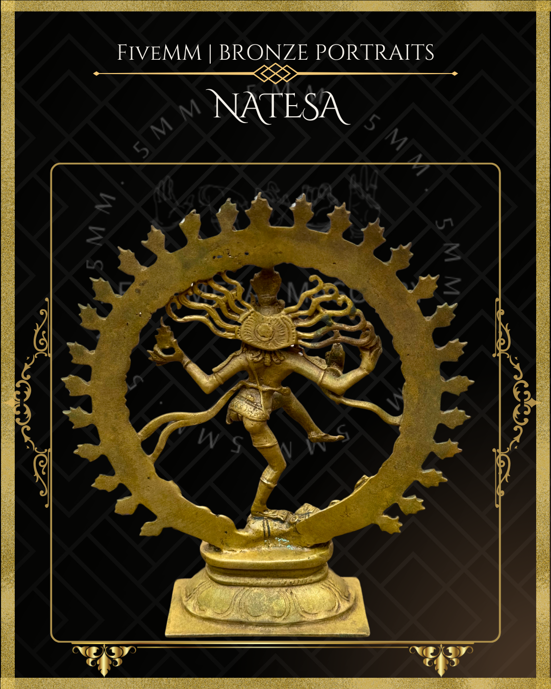 Nataraja Panchaloha Bronze Icon - 6"