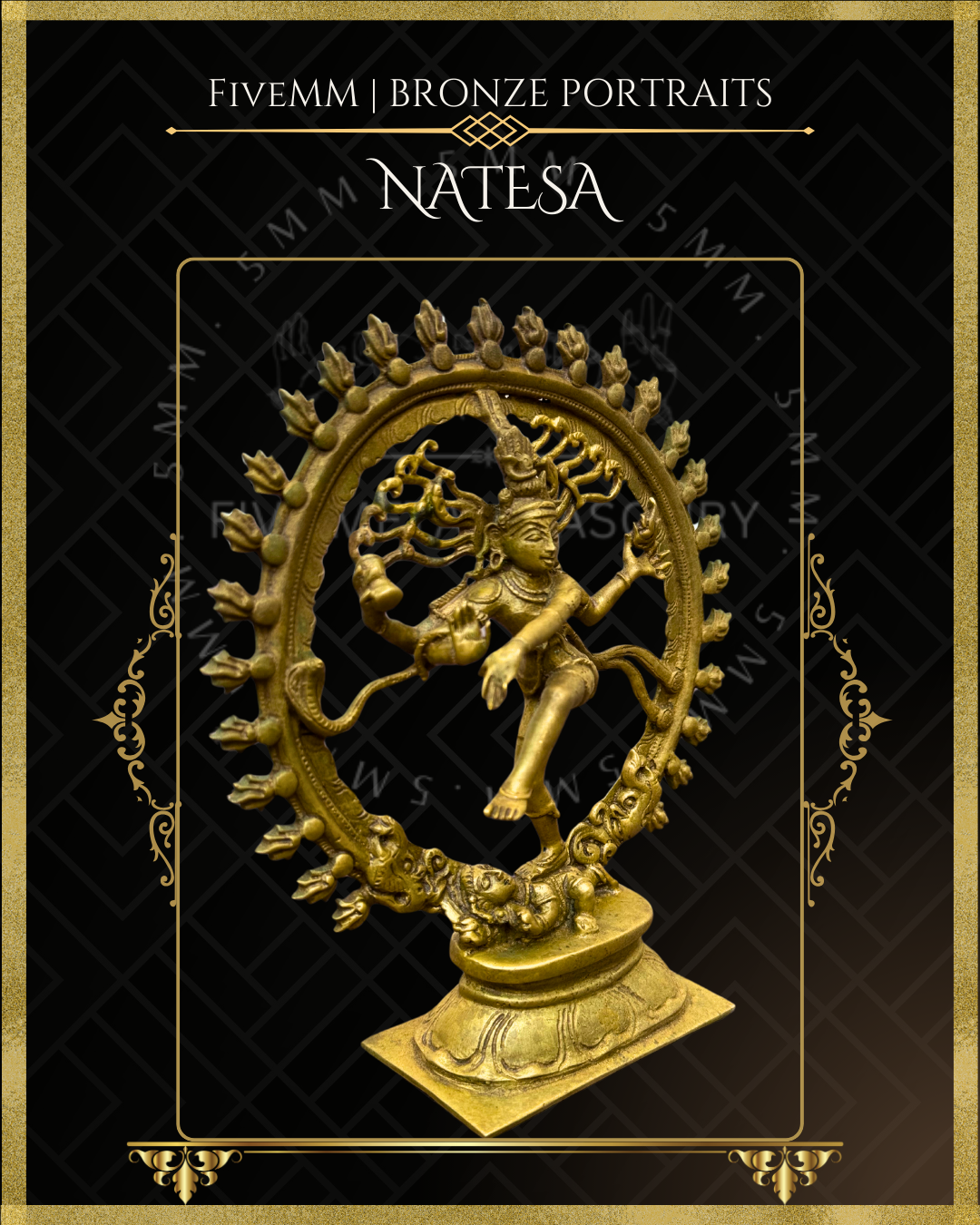 Nataraja Panchaloha Bronze Icon - 6"