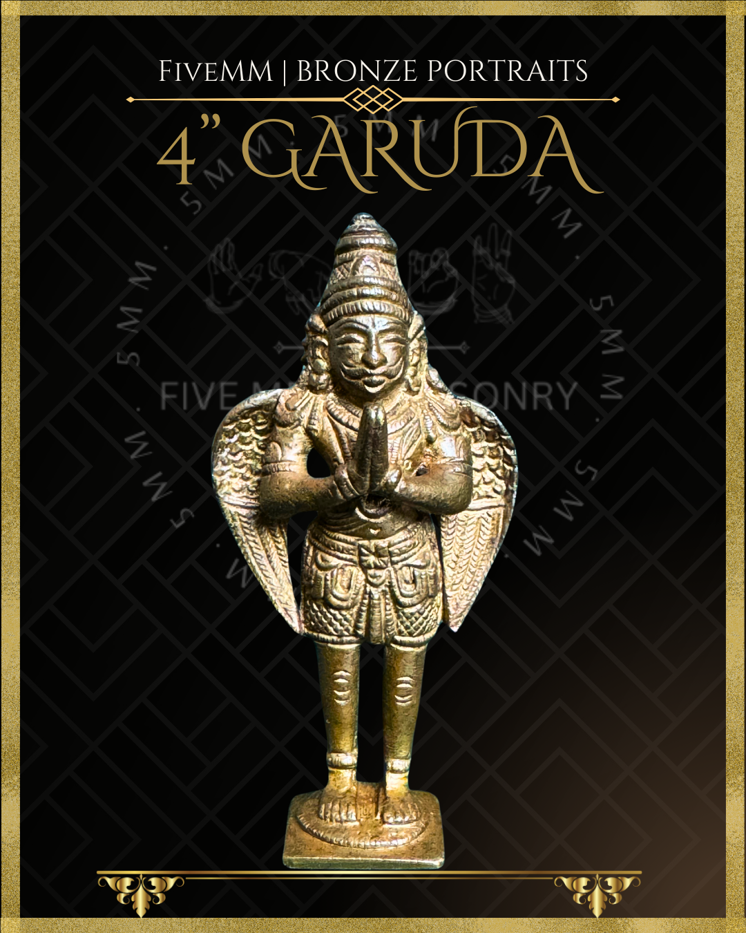 Garuda Panchaloha Bronze Icon - 4"