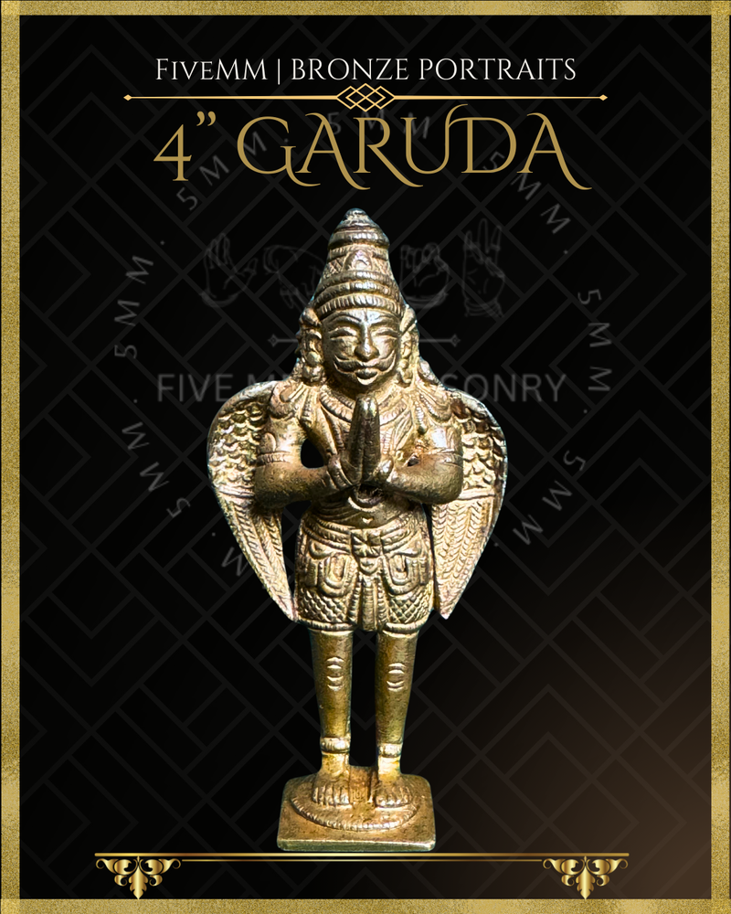 Garuda Panchaloha Bronze Icon - 4"