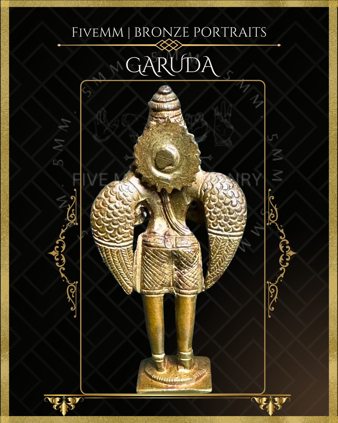 Garuda Panchaloha Bronze Icon - 4"