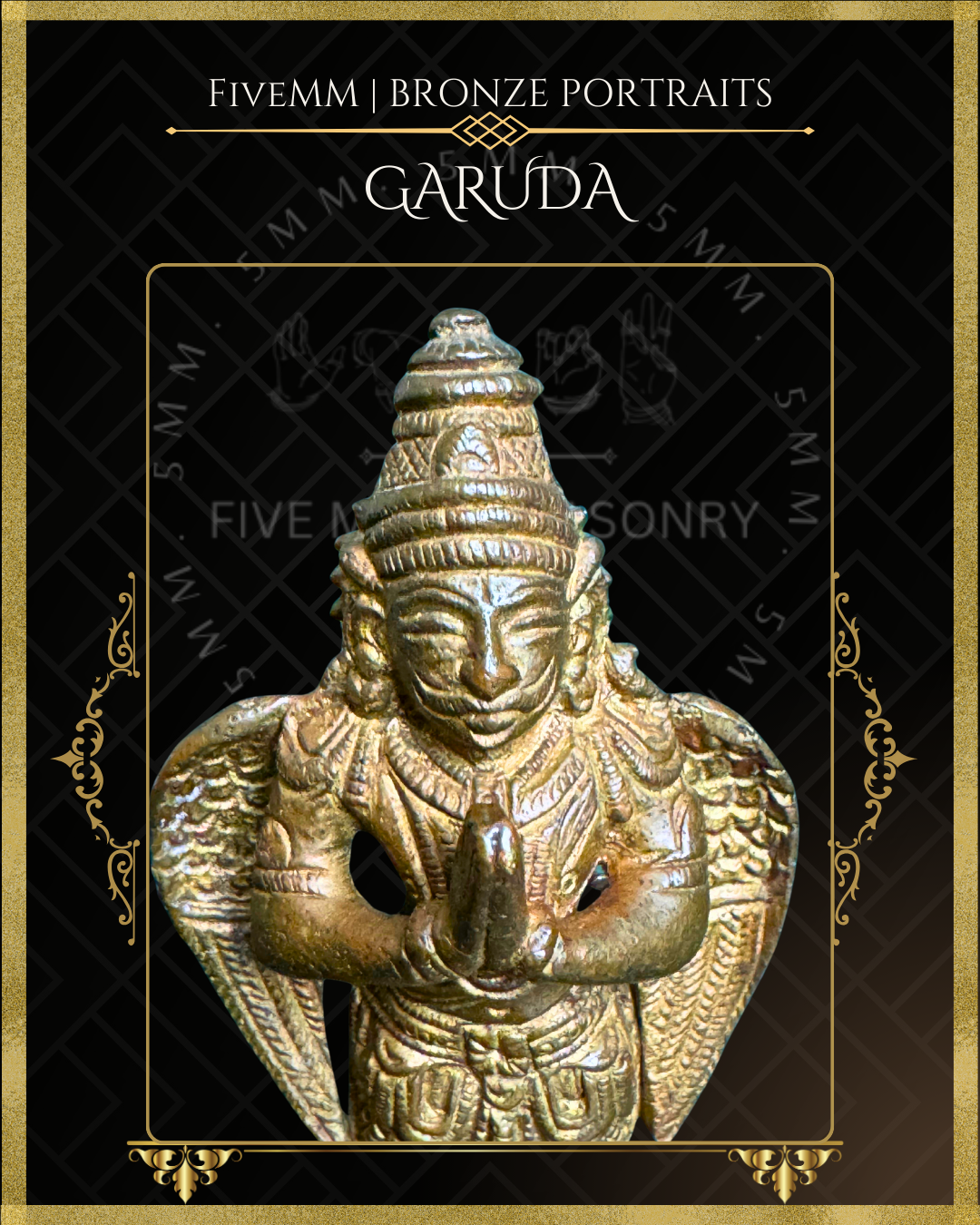 Garuda Panchaloha Bronze Icon - 4"
