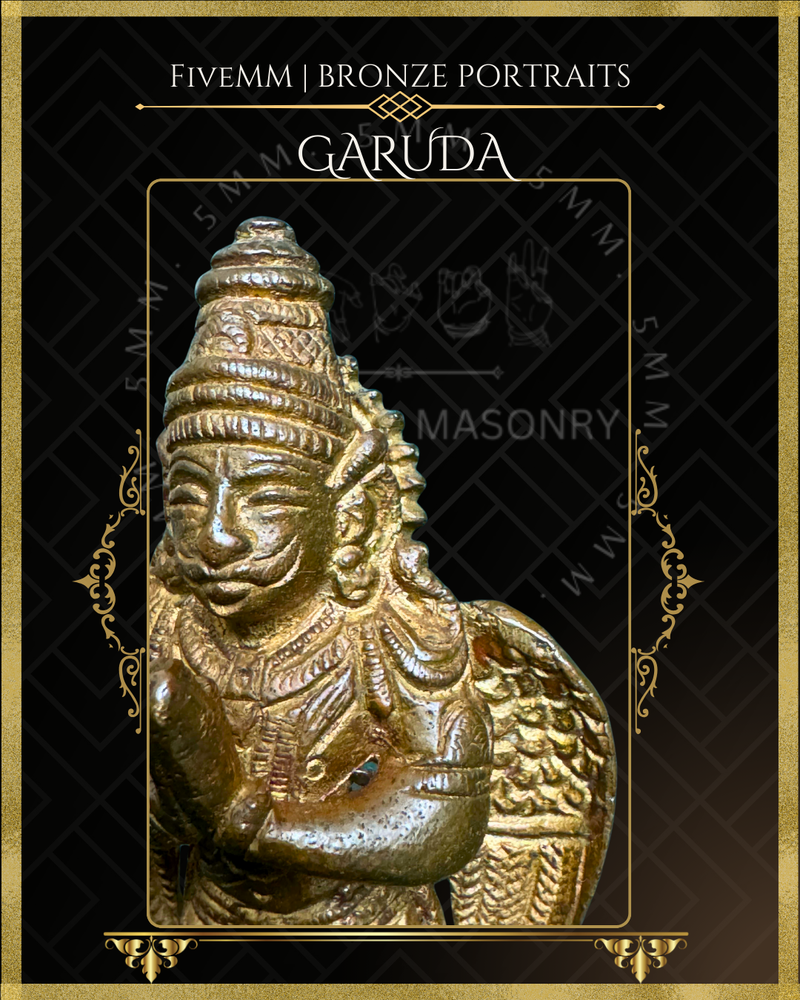 Garuda Panchaloha Bronze Icon - 4"