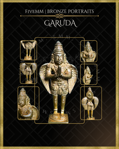 Garuda Panchaloha Bronze Icon - 4"