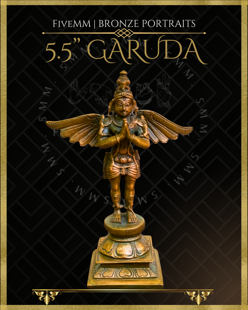 Garuda Panchaloha Bronze Icon - 5.5"