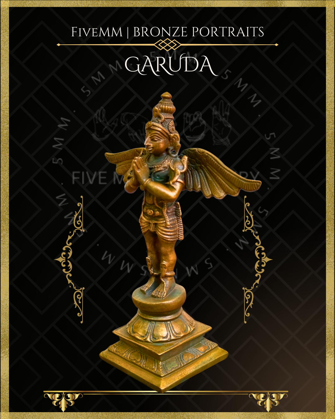 Garuda Panchaloha Bronze Icon - 5.5"