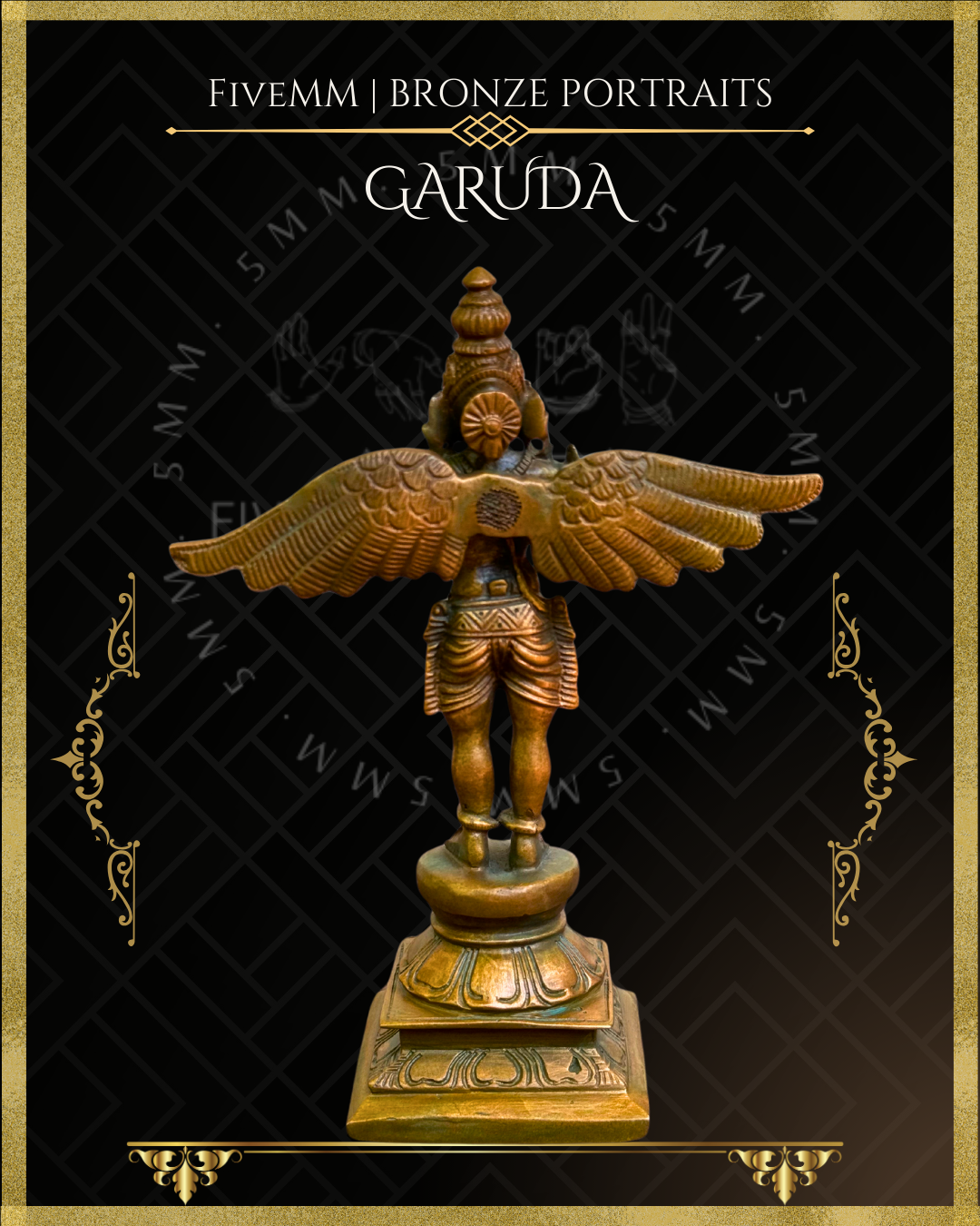 Garuda Panchaloha Bronze Icon - 5.5"