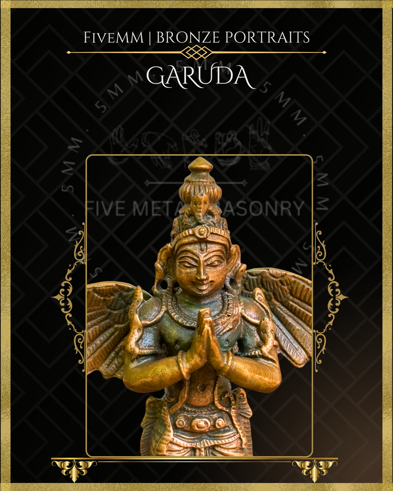 Garuda Panchaloha Bronze Icon - 5.5"