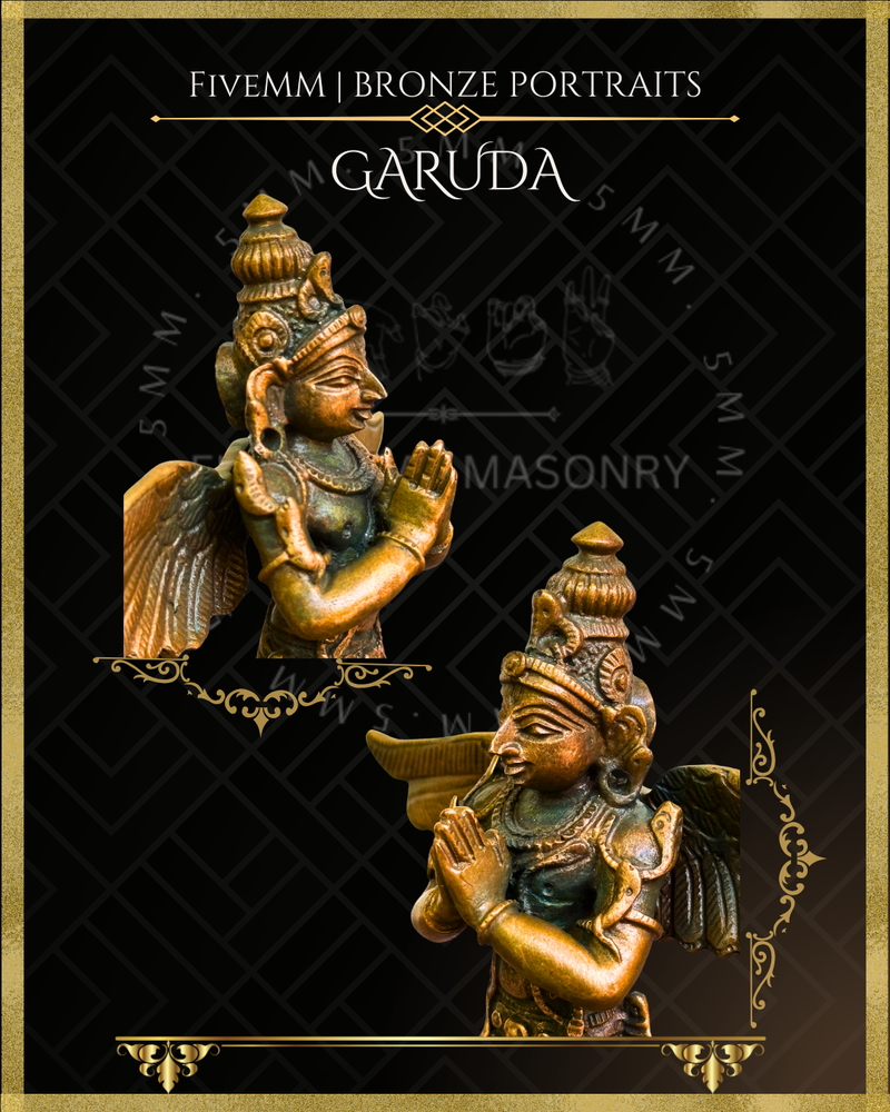 Garuda Panchaloha Bronze Icon - 5.5"