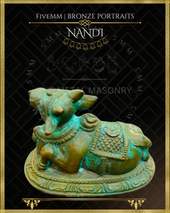 Nandi Panchaloha Bronze Icon - 2"