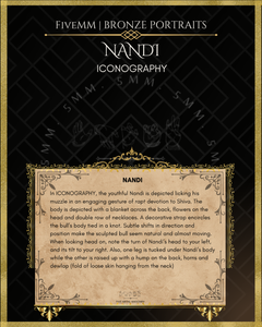 Nandi Panchaloha Bronze Icon - 2"