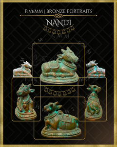 Nandi Panchaloha Bronze Icon - 2"