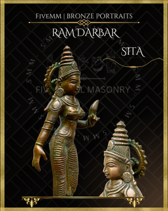 Ram Darbar Panchaloha Bronze Icon Set - 10"