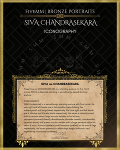 Chandrasekara Shiva Panchaloha Bronze Icon - 7" - Polished finish