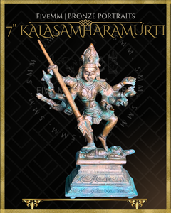 Kalasamharamurti Shiva Panchaloha Bronze Icon - 7"