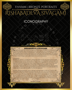 Rishabhadeva Sivagami Shiva Panchaloha Bronze Icon Set - 6.5"