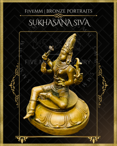 Sukhasana Shiva Panchaloha Bronze Icon - 4"