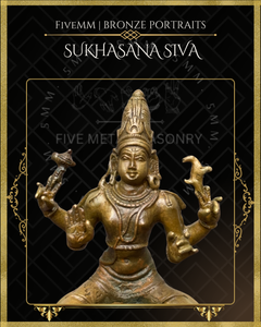 Sukhasana Shiva Panchaloha Bronze Icon - 4"