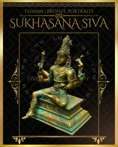 Sukhasana Shiva Panchaloha Bronze Icon - 6"