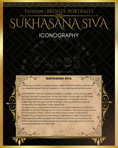 Sukhasana Shiva Panchaloha Bronze Icon - 6"