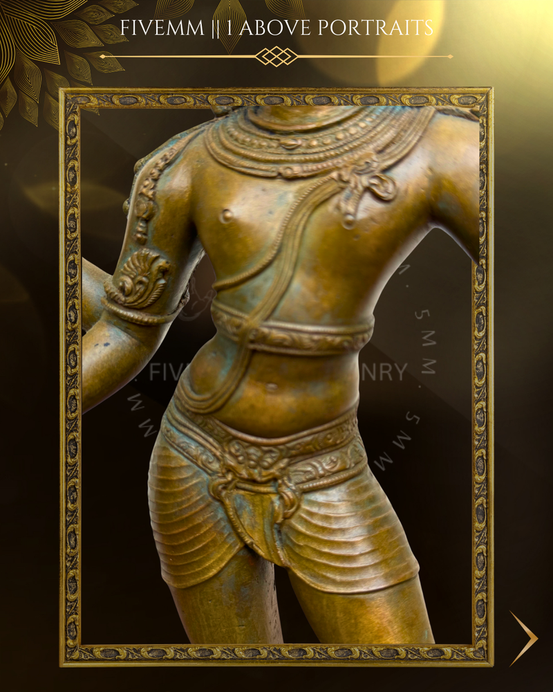 Tripurantaka Shiva Panchaloha Bronze Icon - 14"