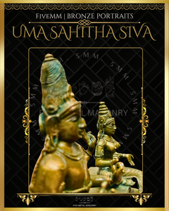 Uma Sahitha Shiva Panchaloha Bronze Icon - 6"
