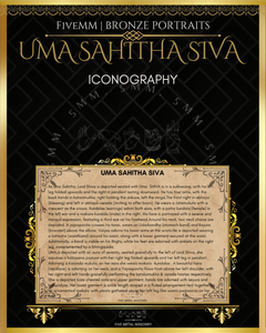 Uma Sahitha Shiva Panchaloha Bronze Icon - 6"
