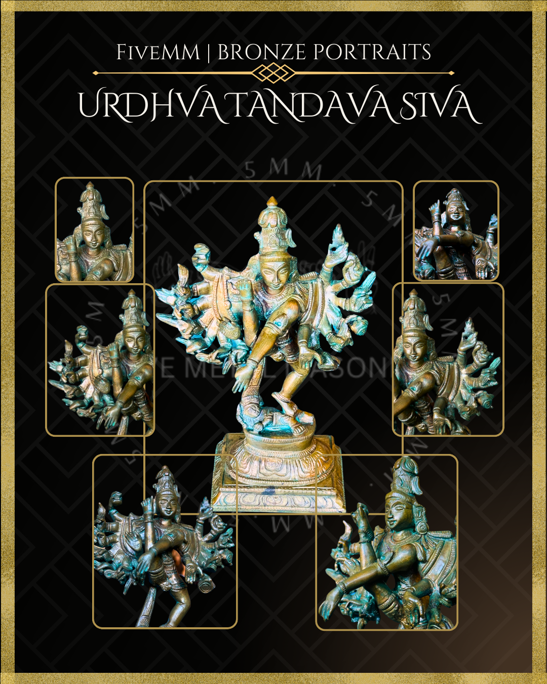 Urthava Thandava Shiva Panchaloha Bronze Icon - 7"