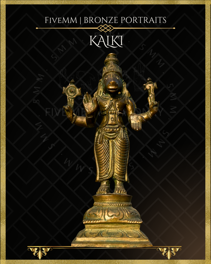 Dasavatharam Panchaloha Bronze Icon Set - 6" (10 icons)