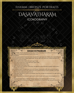Dasavatharam Panchaloha Bronze Icon Set - 6" (10 icons)