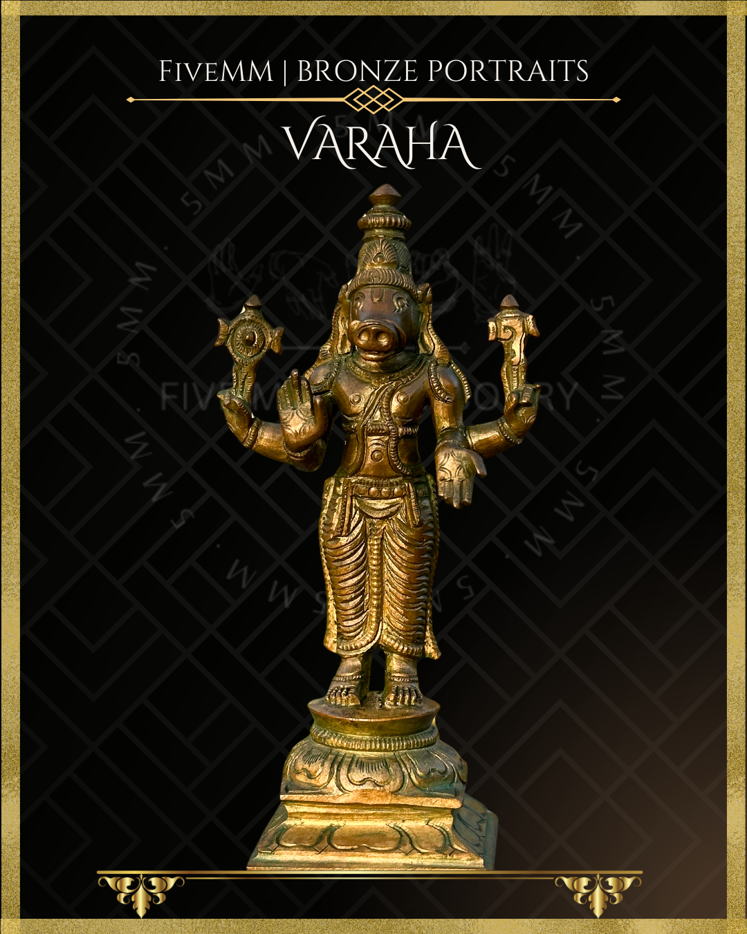 Dasavatharam Panchaloha Bronze Icon Set - 6" (10 icons)