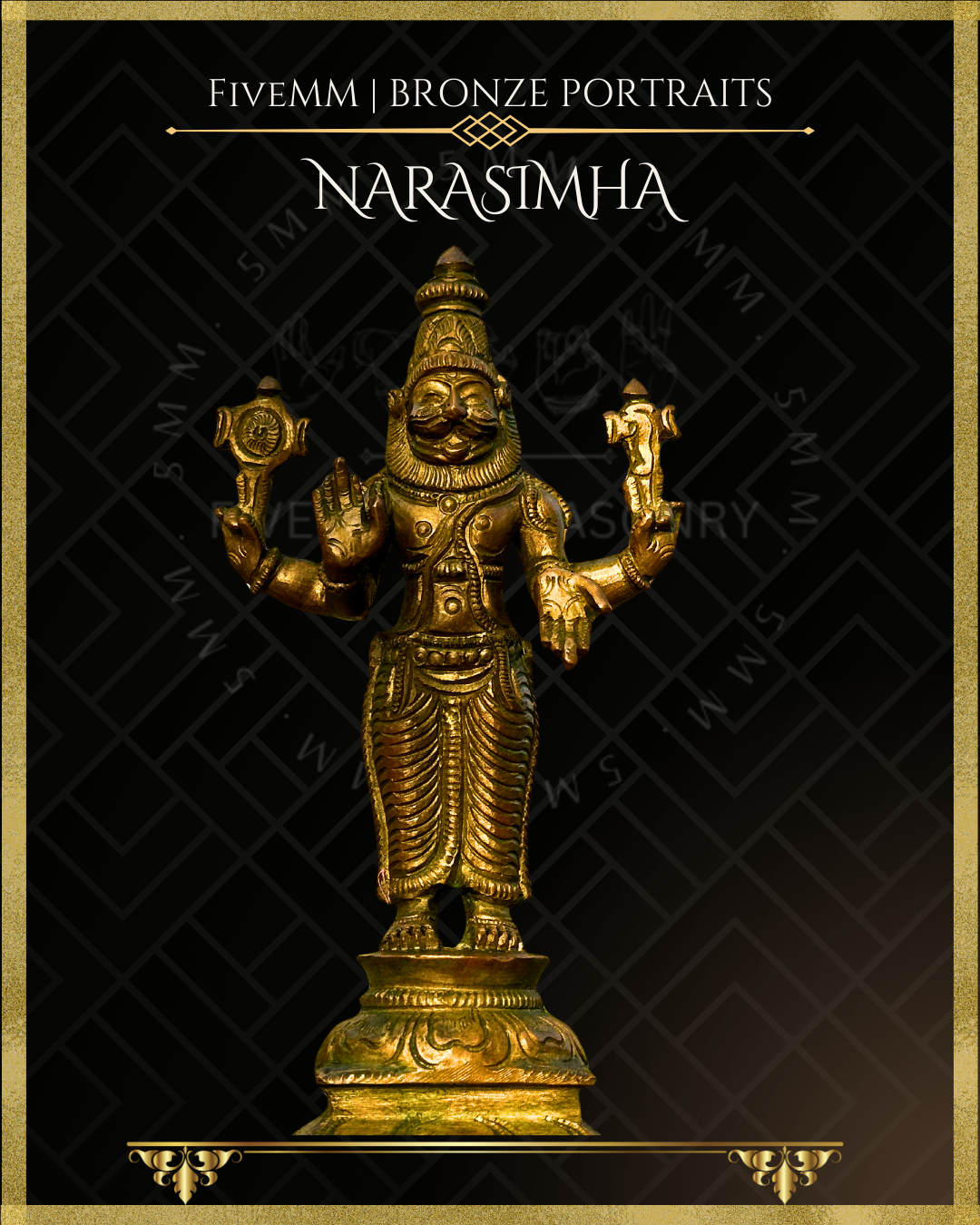 Dasavatharam Panchaloha Bronze Icon Set - 6" (10 icons)