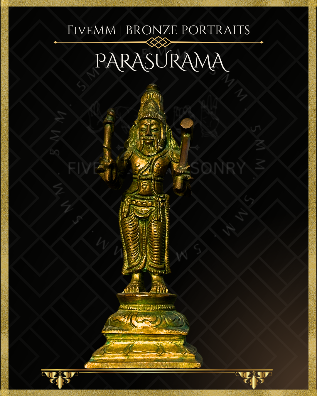 Dasavatharam Panchaloha Bronze Icon Set - 6" (10 icons)