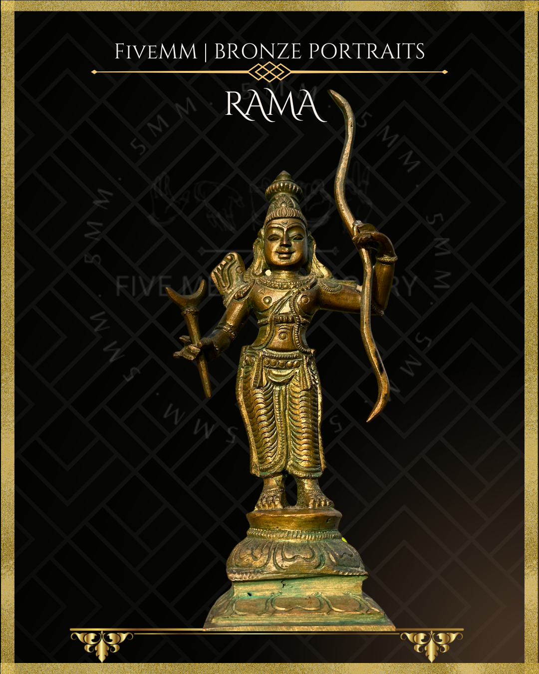 Dasavatharam Panchaloha Bronze Icon Set - 6" (10 icons)