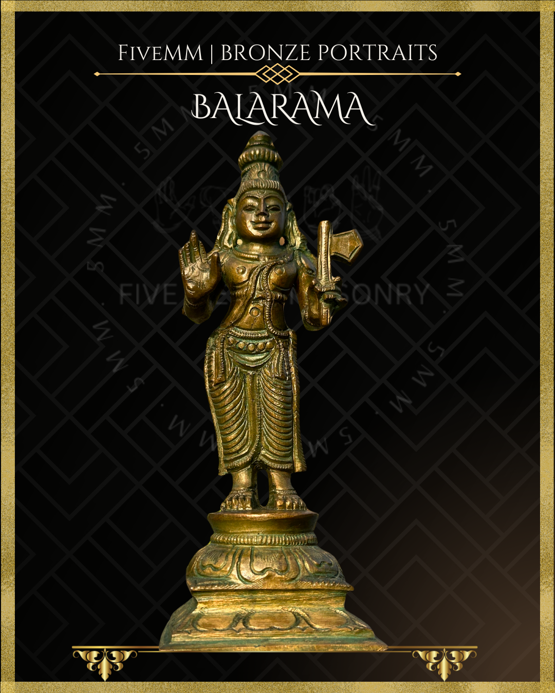 Dasavatharam Panchaloha Bronze Icon Set - 6" (10 icons)