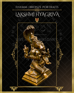 Lakshmi Hyagriva Panchaloha Bronze Icon - 4"