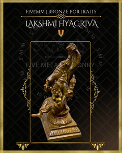 Lakshmi Hyagriva Panchaloha Bronze Icon - 4"