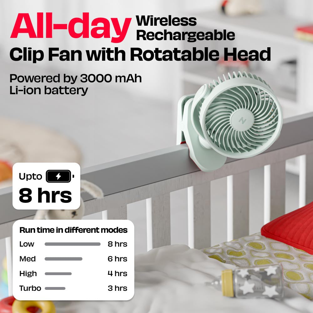 Personal Clip Fan with SharkGrip™ | KLĪP